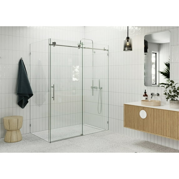 Glass Warehouse 90Sl-60-30 Nova 78" High X 60" Wide X 30" Deep Sliding Frameless Shower