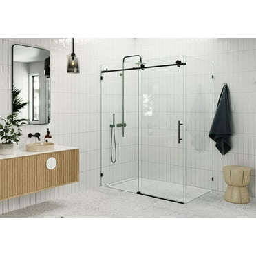 Glass Warehouse 90Sl-60-34 Nova 78" High X 60" Wide X 34" Deep Sliding Frameless Shower