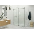 thumbnail image 1 of Glass Warehouse 90SL-60-34-BN Nova 78" High X 60" Wide X 34" Deep Sliding Frameless Shower, 1 of 7