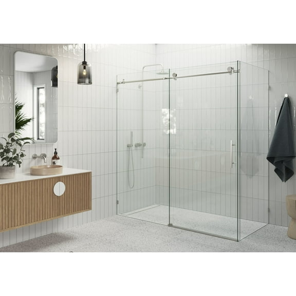 Glass Warehouse 90Sl-68-34 Nova 78" High X 68" Wide X 34" Deep Sliding Frameless Shower