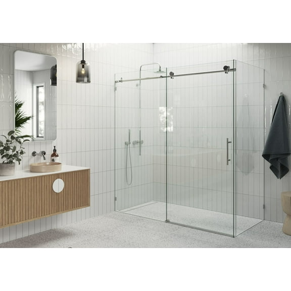Glass Warehouse 90Sl-72-34 Nova 78" High X 72" Wide X 34" Deep Sliding Frameless Shower