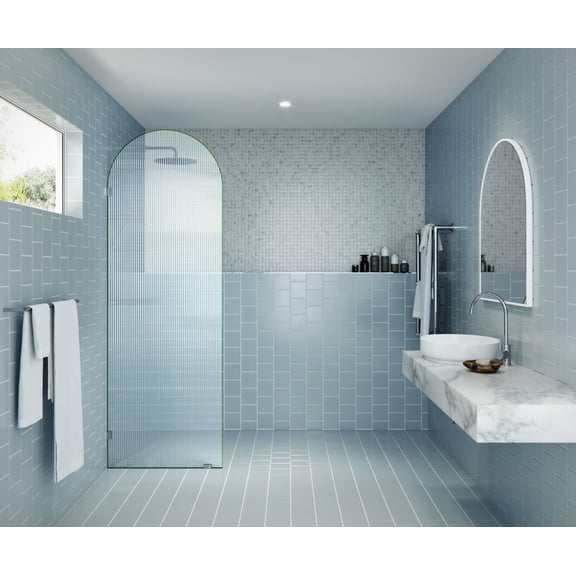 Glass Warehouse Arc-Fl-28 Maven 86-3/4" High X 28" Wide Shower Screen Frameless Shower