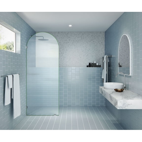 Glass Warehouse Arc-Fl-32 Maven 86-3/4" High X 32" Wide Shower Screen Frameless Shower