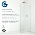 thumbnail image 1 of Glass Warehouse  28" x 86.75" Frameless Shower Door - Arched Single Fixed Panel Oil Rubbed Bronze Oil Rubbed Bronze Finish, 1 of 5