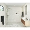 thumbnail image 1 of Glass Warehouse Arc-Sf-34 Venus 86-3/4" High X 34" Wide Shower Screen Frameless Shower, 1 of 7