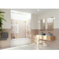 thumbnail image 1 of Glass Warehouse B-GHF-72.5-SB Stellar 58-1/4" High X 72-1/2" Wide Hinged Frameless Tub, 1 of 7
