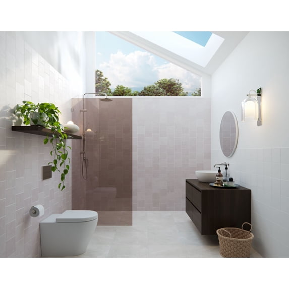 Glass Warehouse BTSFP-30-PN Ursa 78" High X 30" Wide Shower Screen Frameless Shower Door -