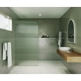 thumbnail image 1 of Glass Warehouse Fl-Rad-40-L Aurora 78" High X 40" Wide Shower Screen Frameless Shower Door, 1 of 7