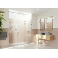 thumbnail image 1 of Glass Warehouse Ghf-101 Stellar 78" High X 101" Wide Hinged Frameless Shower Door - Brass, 1 of 7