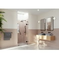 thumbnail image 1 of Glass Warehouse Ghf-38 Stellar 78" High X 38" Wide Hinged Frameless Shower Door - Bronze, 1 of 7