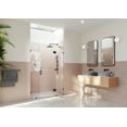 thumbnail image 1 of Glass Warehouse GHF-61.75-MB Stellar 78" High X 61-3/4" Wide Hinged Frameless Shower Door, 1 of 7