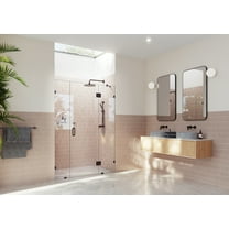 Glass Warehouse Ghf-62.5 Stellar 78" High X 62-1/2" Wide Hinged Frameless Shower Door -