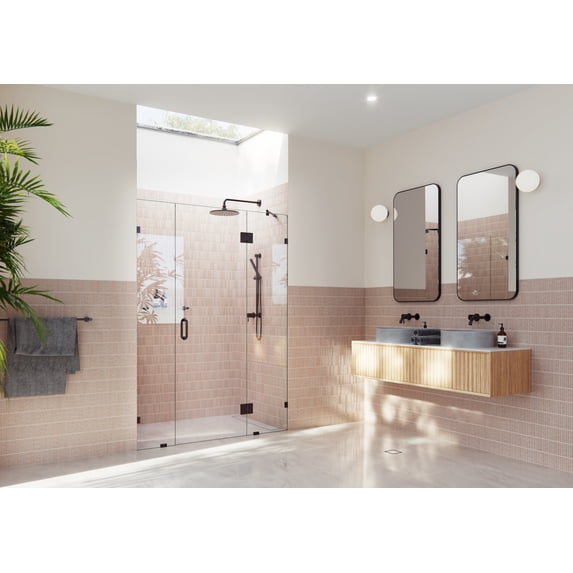 Glass Warehouse GHF-64.5-ORB Stellar 78" High X 64-1/2" Wide Hinged Frameless Shower Door