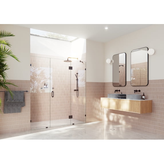 Glass Warehouse GHF-69.25-ORB Stellar 78" High X 69-1/4" Wide Hinged Frameless Shower Door