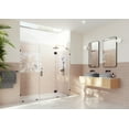 thumbnail image 1 of Glass Warehouse GHF-85.75-MB Stellar 78" High X 85-3/4" Wide Hinged Frameless Shower Door, 1 of 7