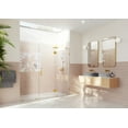 thumbnail image 1 of Glass Warehouse GHF-94.5-SB Stellar 78" High X 94-1/2" Wide Hinged Frameless Shower Door -, 1 of 7