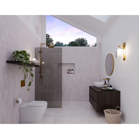 Glass Warehouse GTSFP-30-SB Ursa 78" High X 30" Wide Shower Screen Frameless Shower Door -