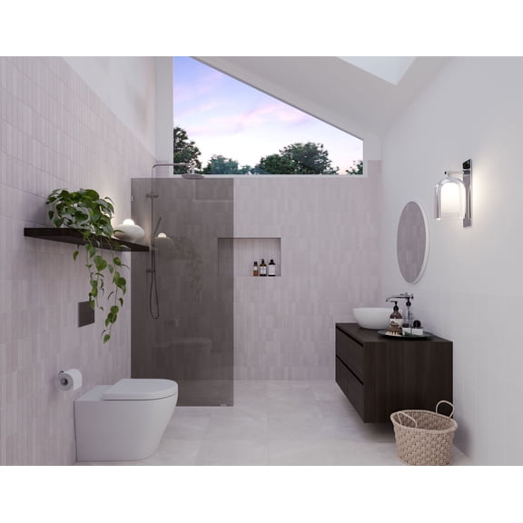 Glass Warehouse GTSFP-30-CH Ursa 78" High X 30" Wide Shower Screen Frameless Shower Door -