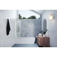 thumbnail image 1 of Glass Warehouse GW-BF-21.5-PB Vela 58-1/4" High X 21-1/2" Wide Shower Screen Frameless Tub, 1 of 7