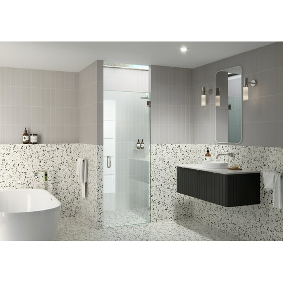 Glass Warehouse Gw-Do-29.25 Albedo 78" High X 29-1/4" Wide Hinged Frameless Shower Door -