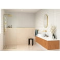 thumbnail image 1 of Glass Warehouse GW-F-RAD-30-SB Solaris 78" High X 30" Wide Shower Screen Frameless Shower, 1 of 7
