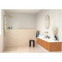 Glass Warehouse Gw-F-Rad-38 Solaris 78" High X 38" Wide Shower Screen Frameless Shower