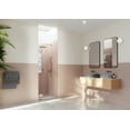 thumbnail image 1 of Glass Warehouse Gw-Gh-34 Halo 78" High X 34" Wide Hinged Frameless Shower Door - Bronze, 1 of 7