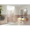thumbnail image 1 of Glass Warehouse Gw-Gh-46 Halo 78" High X 46" Wide Hinged Frameless Shower Door - Bronze, 1 of 7