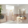 thumbnail image 1 of Glass Warehouse Gw-Gh-63 Halo 78" High X 63" Wide Hinged Frameless Shower Door - Brass, 1 of 7
