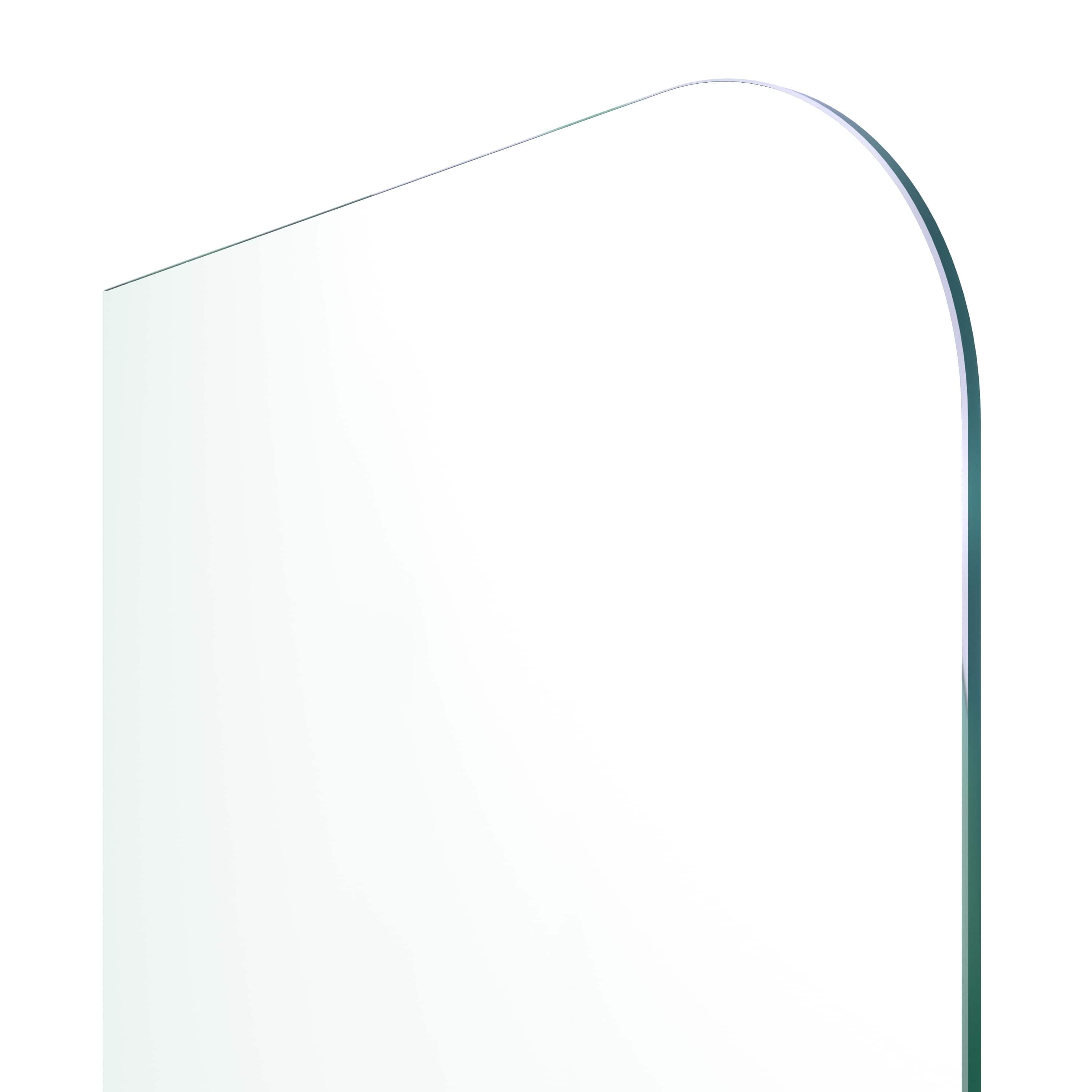 Solaris 30" x 58.25" Frameless Clear Glass Bathtub Shower Panel with Matte Black Hardware