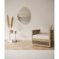 thumbnail image 1 of Glass Warehouse Starla 28 in. x 36 in. Pebble Mirror White, 1 of 5