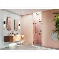 Glass Warehouse Tbwh-34-5 Umbra 78" High X 34-1/2" Wide Hinged Frameless Shower Door -