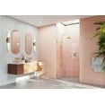 thumbnail image 1 of Glass Warehouse TBWH-36-PB Umbra 78" High X 36" Wide Hinged Frameless Shower Door - Brass, 1 of 7