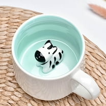 Glass Water Bottle,Cow Mug With Cow Inside Cute Coffee Mugs With Handle Tea Cups Ceramic Cup Funny Coffee Mugs With Spoon Mugs Gift Women Friends Unique Coffee Mug For Birthday Party Novelty Gif