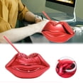 thumbnail image 1 of Glass Water Bottle,Creative Drinking Cups Red Lip Shaped Tumbler Cup With Lid And Kawaii Bo Ba Tea Cup Cute Drinking Bottle For Home Wedding Party Beach Ktv Bar Club, 1 of 9