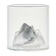 thumbnail image 1 of Glass Water Bottle,Glacier Texture Old Fashioned Glasses, Set of 2 Thick Bottom Whiskey Glasses - Novelty Rock Tumbler for Bourbon, Scotch, Cocktail, Aesthetic Barware for Home Bar, 1 of 4