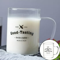 Glass Water Bottle,Glass Coffee Mugs 17 Oz Transparent Tea Cups & Coffee Glasses Large Cappuccino Cup With Handle For Hot/Cold Beverage Circular Mugs