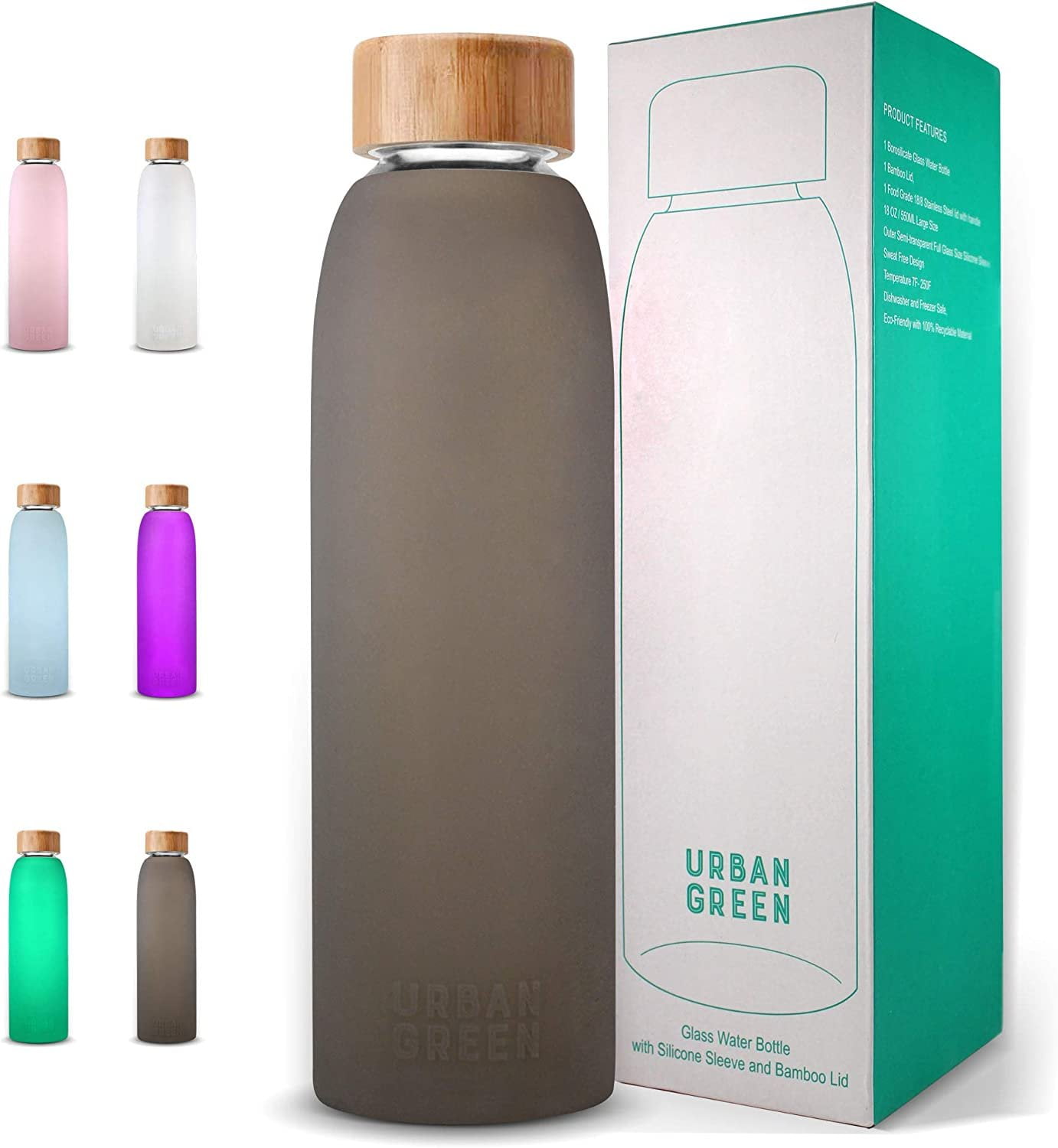 Bamboo Glass Zero Waste Bottle (550ml) – Planet Protein, Inc.