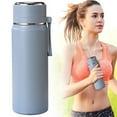 thumbnail image 1 of Glass Water Bottle,Stylish Stainless Sports Water Bottle With Strap Large Capacity Portable Tumbler Sleek Design For Women Gym & Travel, 1 of 9