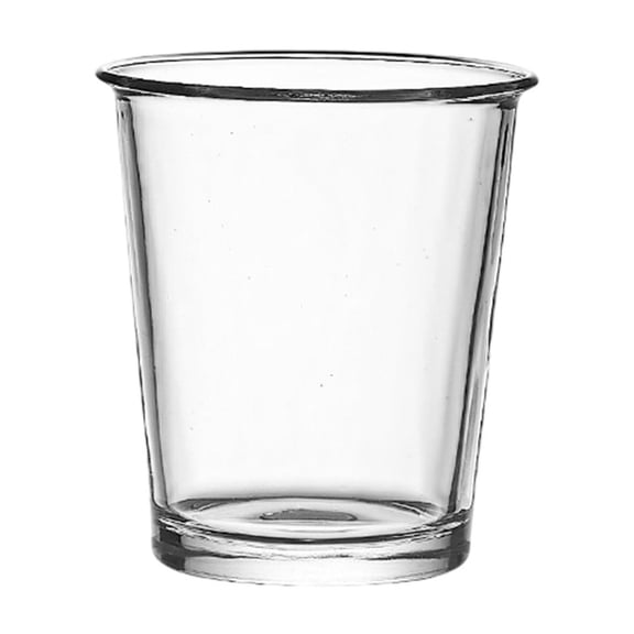 Glass Water Cup, Clear Drinking Glass, Versatile Beverage Cup for Water Milk Tea, Durable Thick Glass, Modern Kitchenware, 9.3x9.3x10.5cm