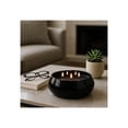 thumbnail image 1 of Decorative Glass Scented Candle for Men and Women - Modern Large Votive Candle for Indoor and Outdoor Spaces - Stylish Home Accent for Living Room, Bedroom, or Bathroom Decor - 4", Black, 1 of 12
