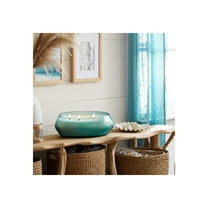 Glass Wax Decorative Candle Bowl with Modern Sculptural Design