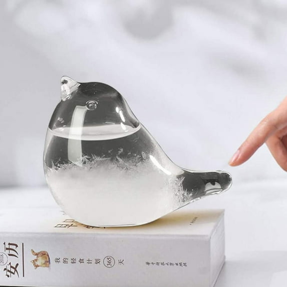 Glass Weather Barometer with 30ml Liquid Forecast for Desktop Home Decoration