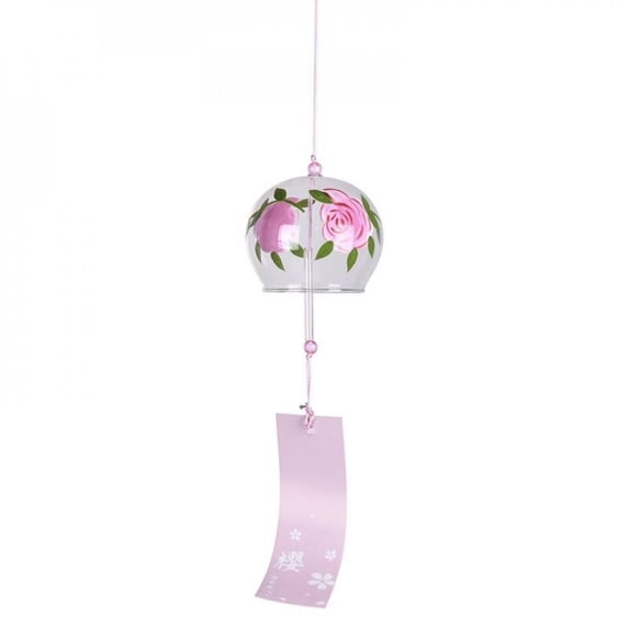 Glass Wind Bells Birthday Christmas Gift Japanese Style Wind Chimes Home Decor