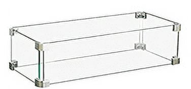 Glass Wind Guard for Fire Table