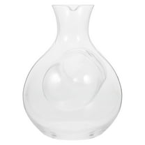 HEMOTON Transparent Whiskey Decanter Bottle Glass Wine Decanter Clear Glass Decorative Wine Bottle Empty Liquor Container for Home Use