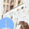 thumbnail image 1 of Glass Wiper Squeegee for Shower Doors & Windows | 10 Inch Handheld Window Cleaner Tool for Household & Car Windshield | White Plastic Ergonomic Grip Design, 1 of 6