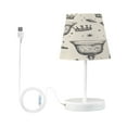 thumbnail image 1 of Glass and Crown Desk Lamp LED Table Nightstand Lamps with 3 Color Temperatures for Home Bedroom Living Room Decor 6x11, 1 of 8