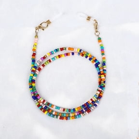 Glass beads glasses chain glasses with bracket mask lanyard belt necklace rope -