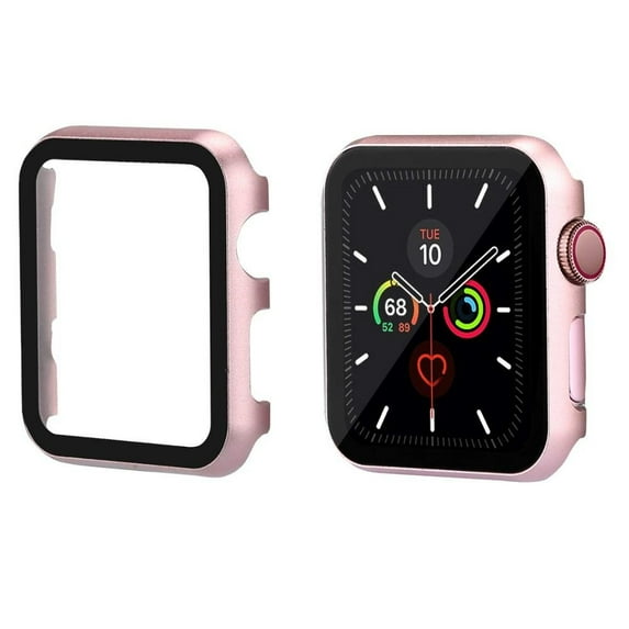 Glass+case for Apple Watch serie 6 5 4 3 SE 42mm 38mm iWatch case 44mm 40mm Bumper+screen Protector Cover Apple watch Accessorie